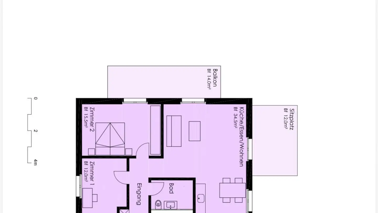 Apartment for rent - Wolserstrasse 58, 8912 Obfelden - Photo 3