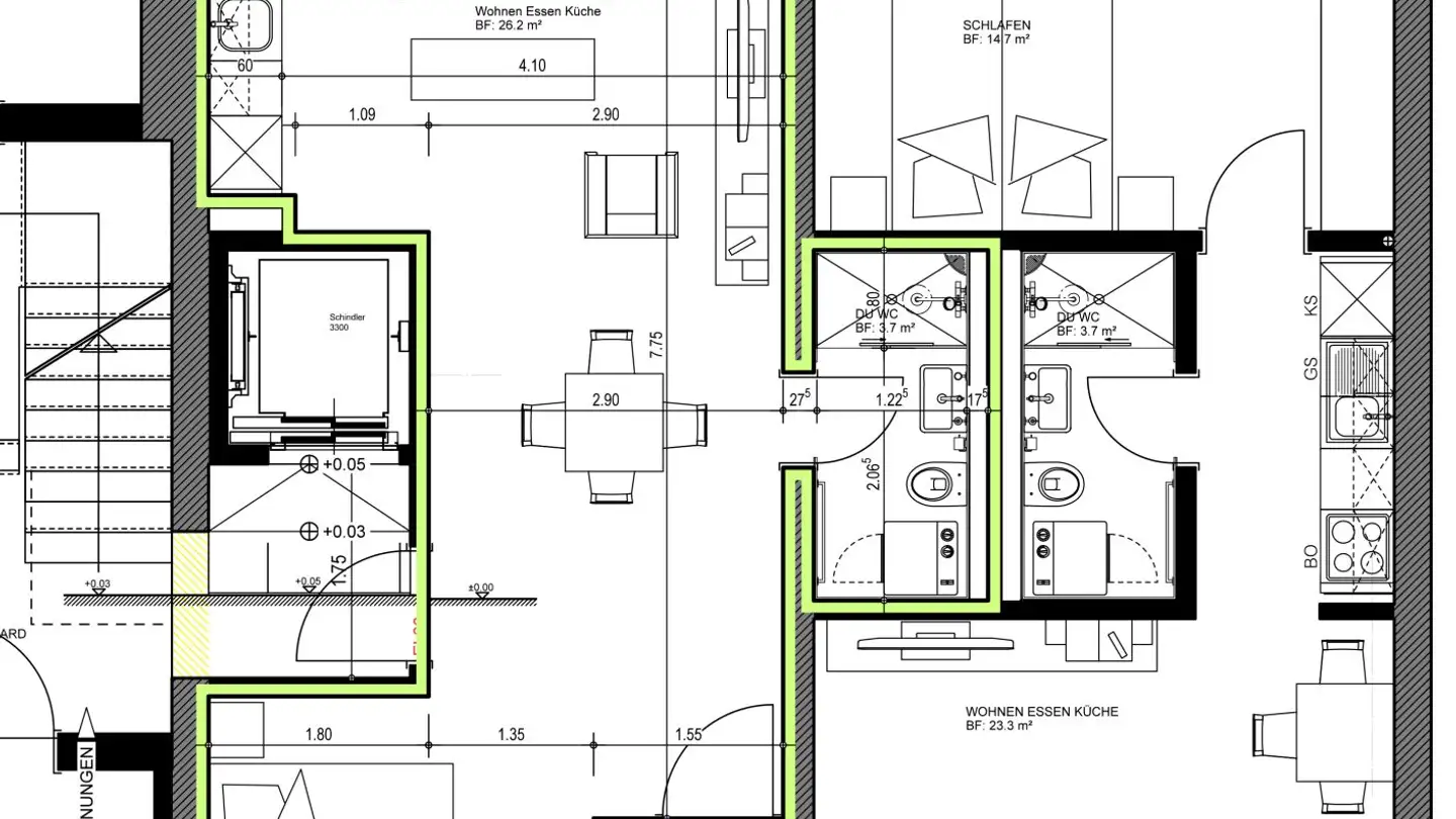 Studio mieten - Kirchstrasse, 8750 Glarus