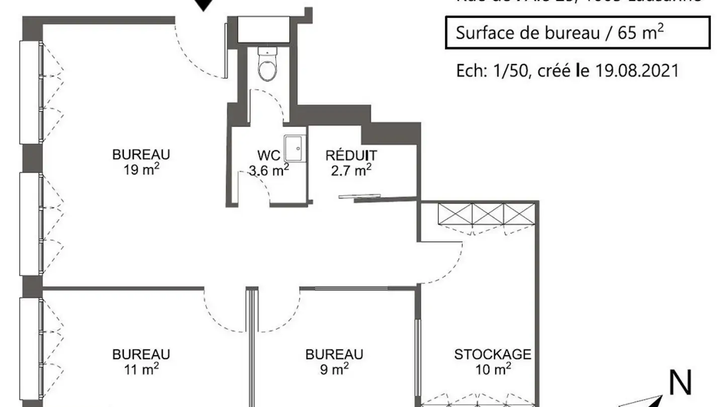 Spazio ufficio in affitto - 1004 Lausanne