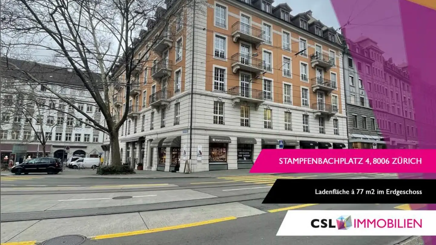 Magasin à louer - Stampfenbachplatz 4, 8006 Zürich