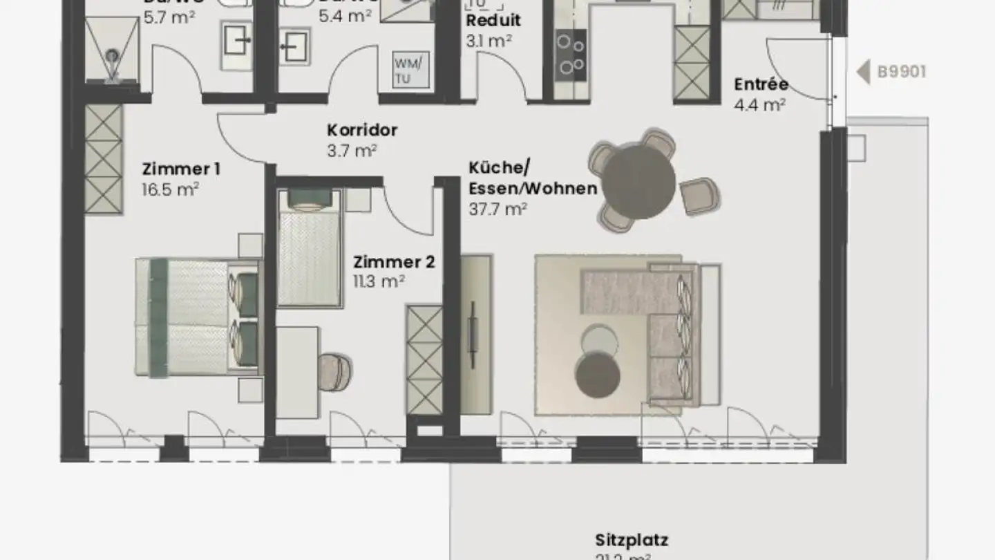 Apartment for sale - Fehraltorferstrasse 9, 8615 Wermatswil - Photo 3