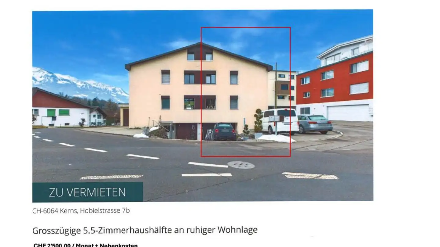 Apartment for rent - Hobielstrasse 7b, 6064 Kerns