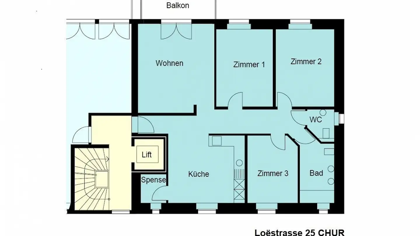 Wohnung mieten - Loëstrasse 25, 7000 Chur - Foto 4