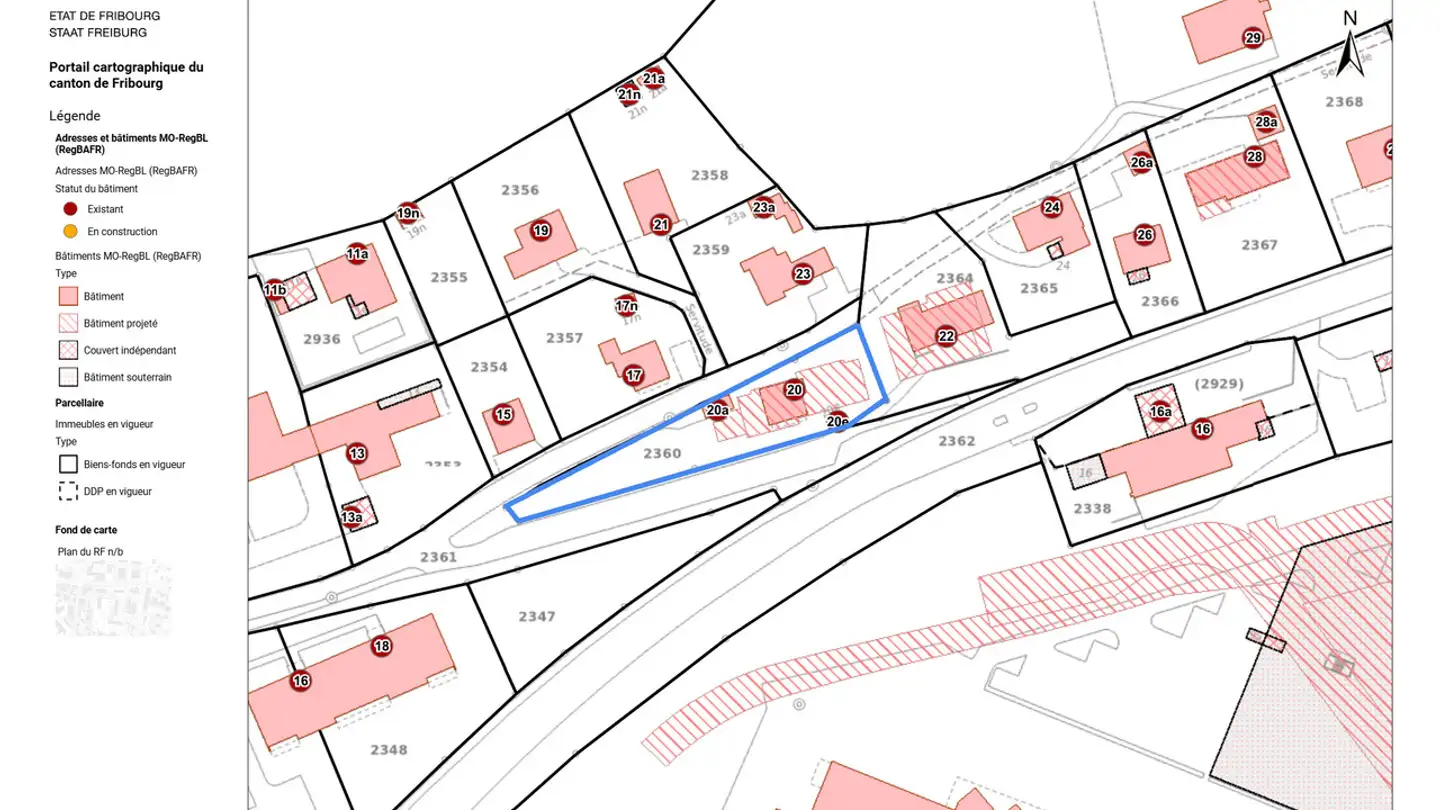 Constructible plot for sale - Impasse Des Agges, 1754 Avry-sur-Matran - Photo 4