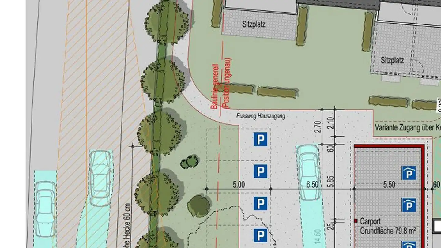 Place de parking extérieure à louer - 6060 Sarnen