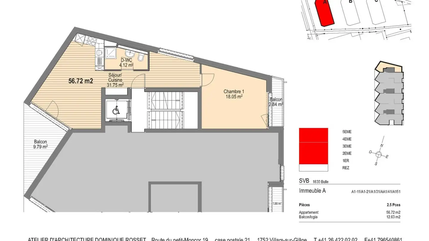 Appartement à louer - Rue Pierre-Ardieu 24, 1630 Bulle - Photo 4