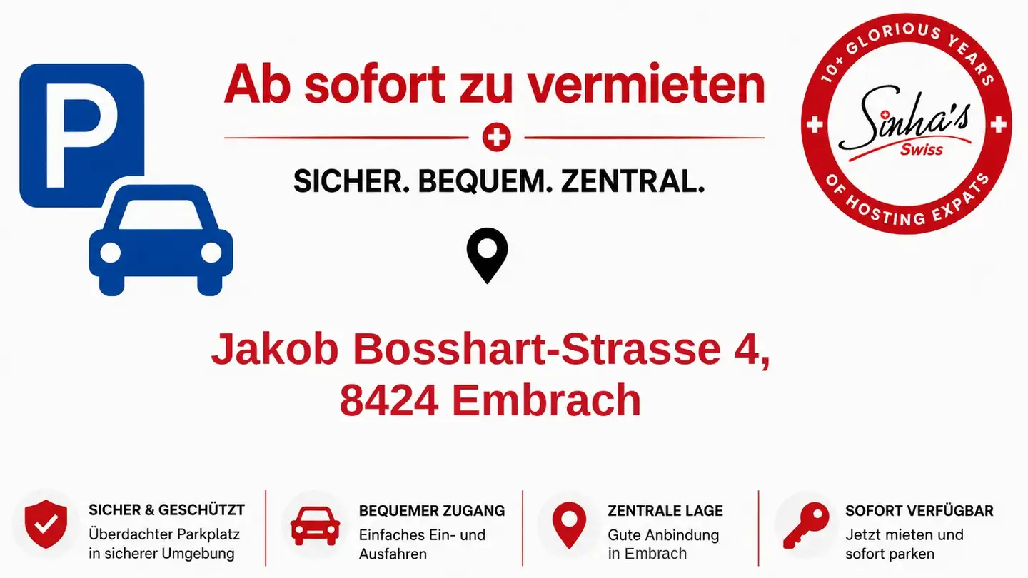 Parcheggio coperto in affitto - Jakob-Bosshart-Strasse 4, 8424 Embrach