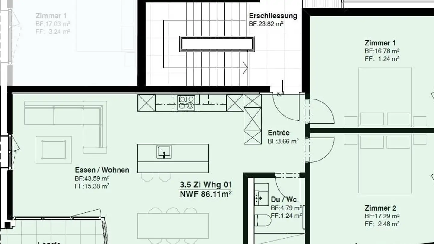 Wohnung mieten - Gerlisbergstrasse 5, 8303 Bassersdorf - Foto 3