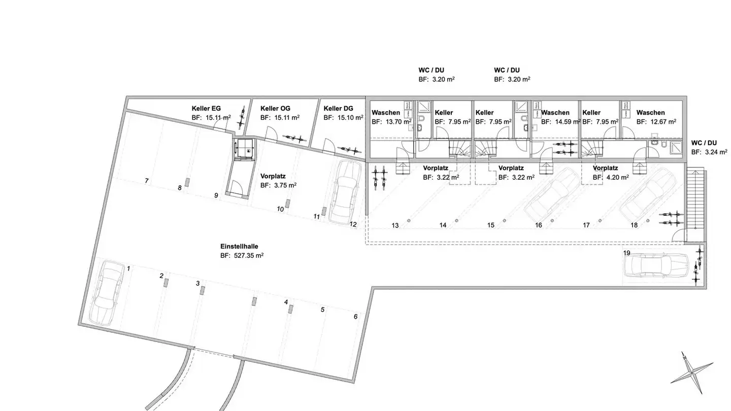 Tiefgaragenstellplatz mieten - Wintersingerstrasse 9, 4464 Maisprach
