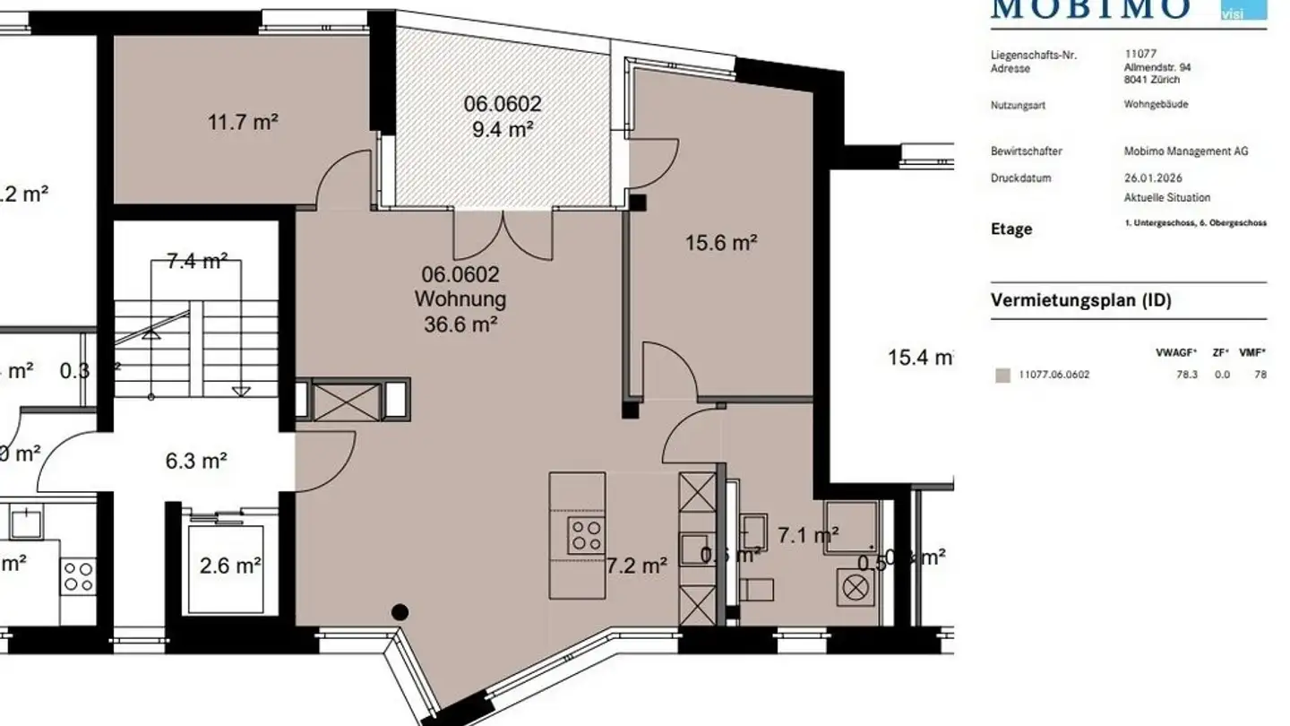 Wohnung mieten - Allmendstrasse 94, 8041 Zürich - Foto 3