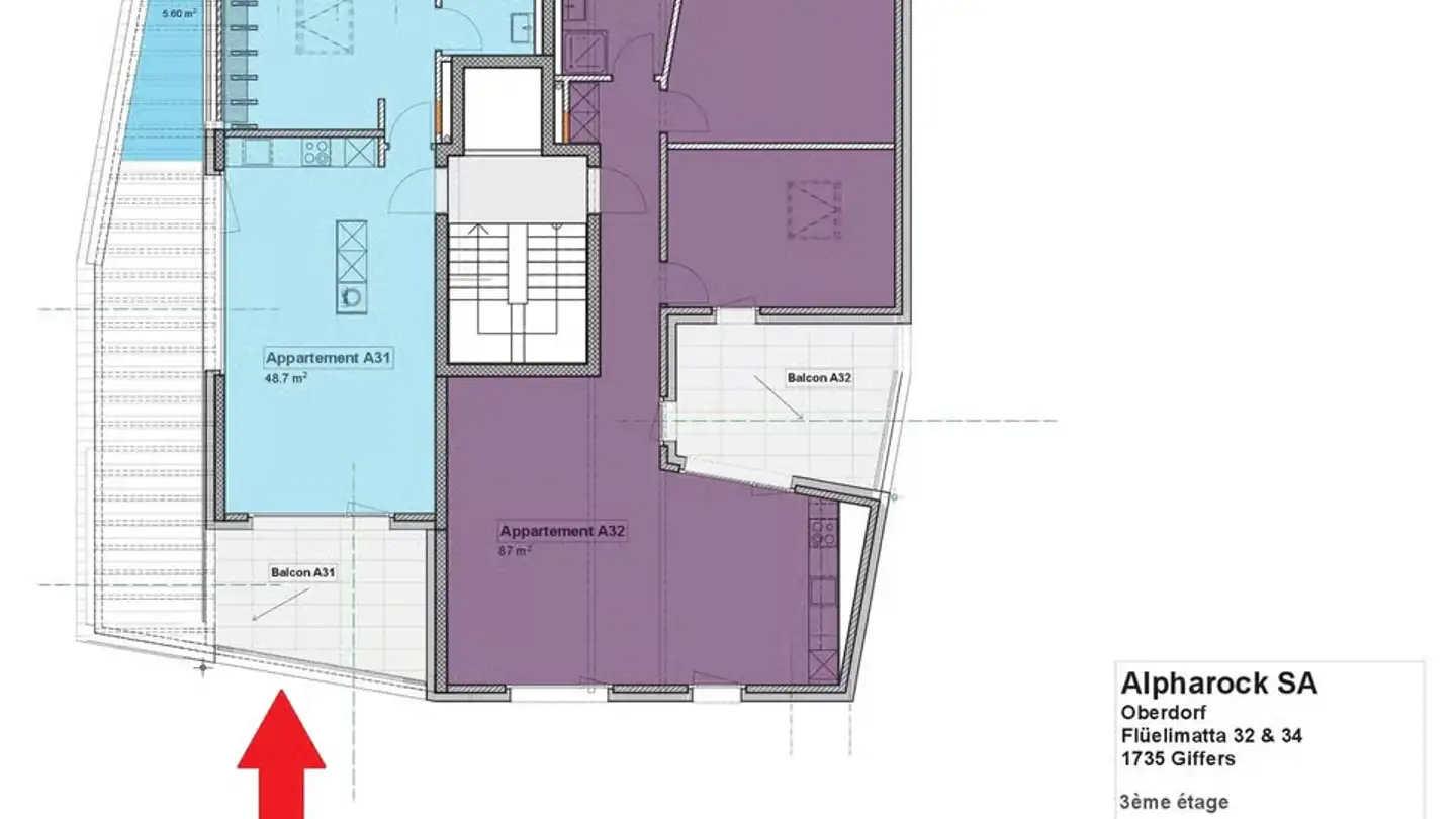 Appartement à louer - Flüelimatta 32, 1735 Giffers - Photo 2