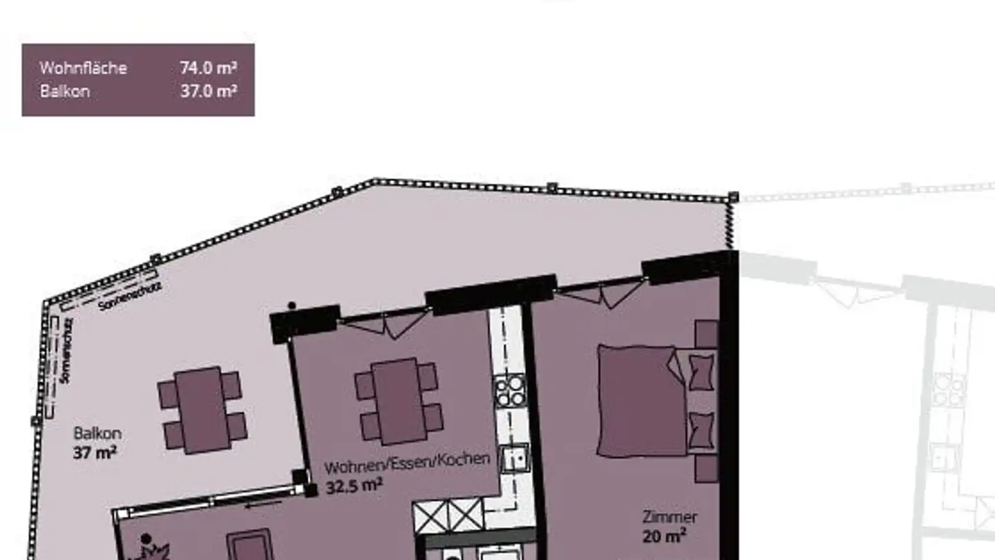 Wohnung mieten - Jungfraustrasse 6, 4665 Oftringen - Foto 2