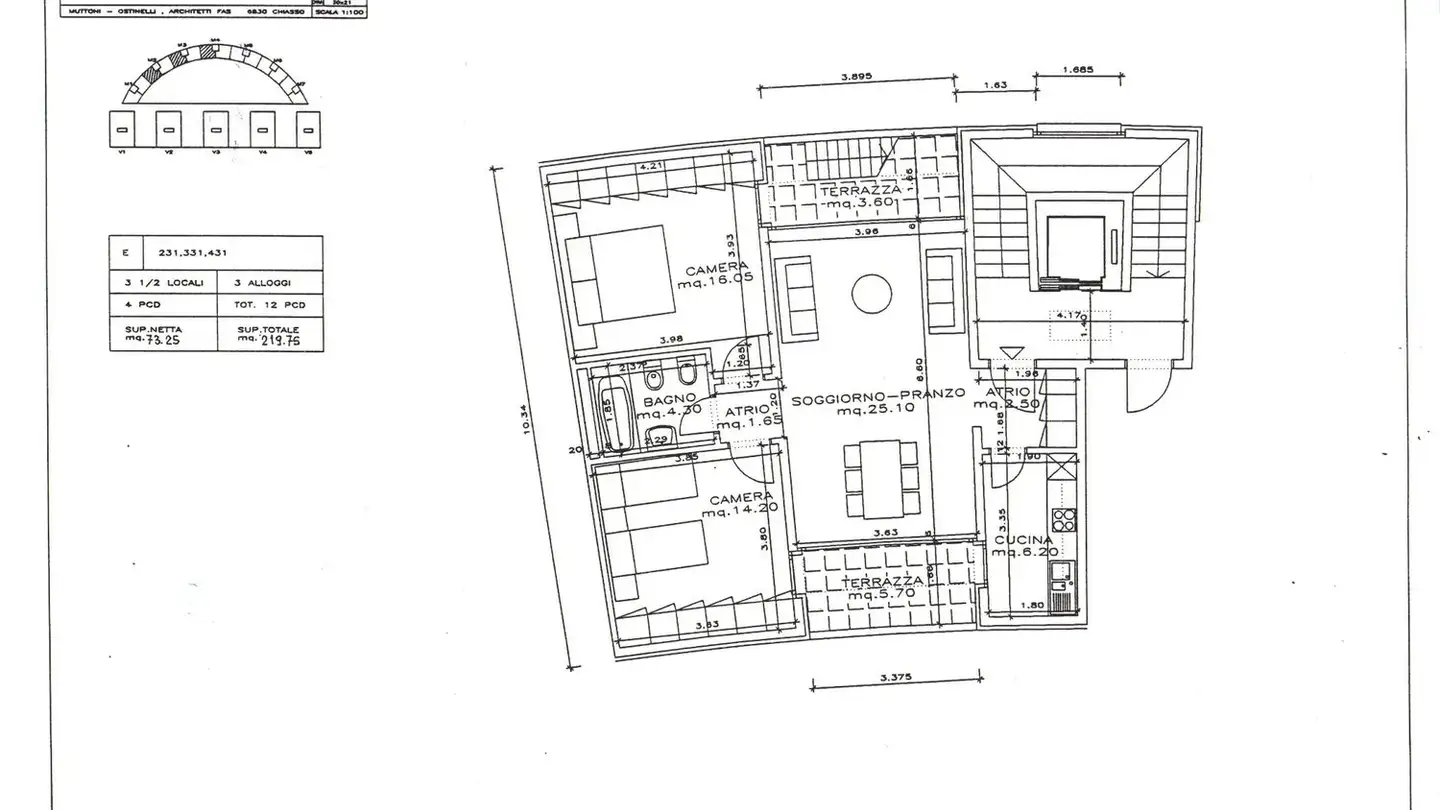 Wohnung mieten - Via Balbio 24, 6834 Morbio Inferiore - Foto 3