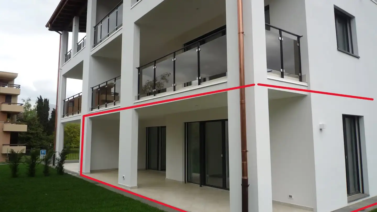 Wohnung mieten - Via S. Carlo 25a, 6932 Breganzona