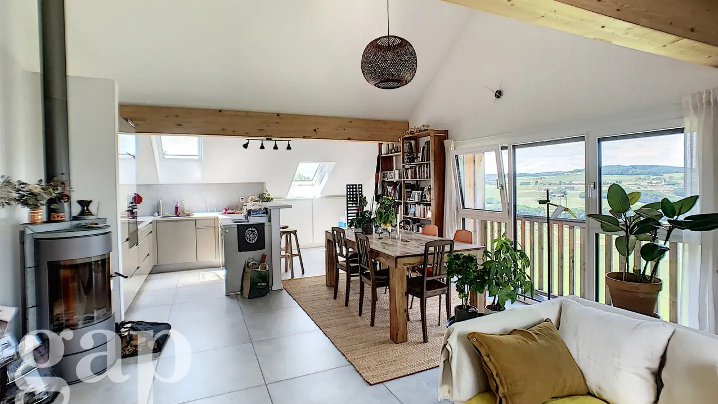 Attic flat for rent - Chemin De La Cuvigne 47, 1614 Granges (Veveyse) - Photo 2