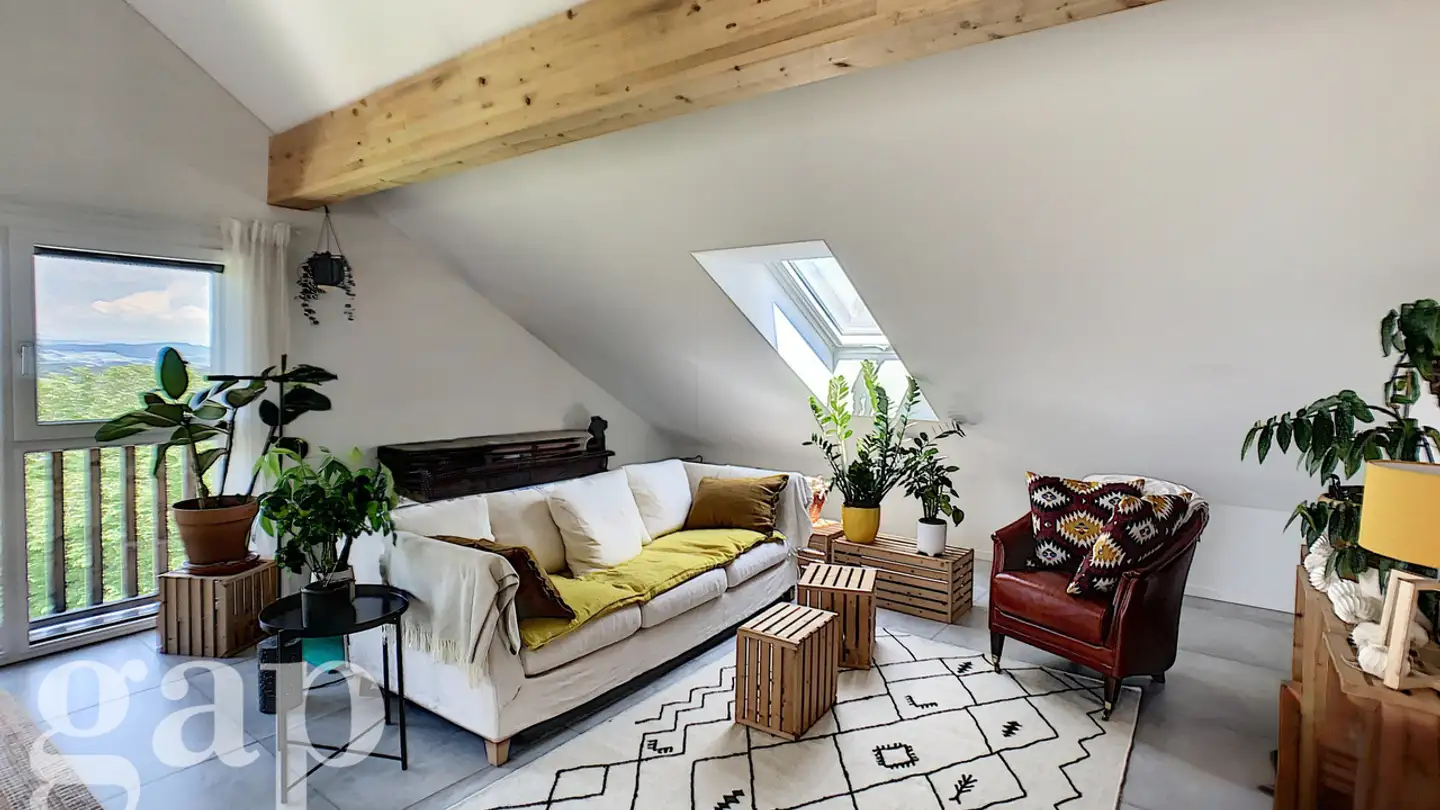 Attic flat for rent - Chemin De La Cuvigne 47, 1614 Granges (Veveyse) - Photo 3