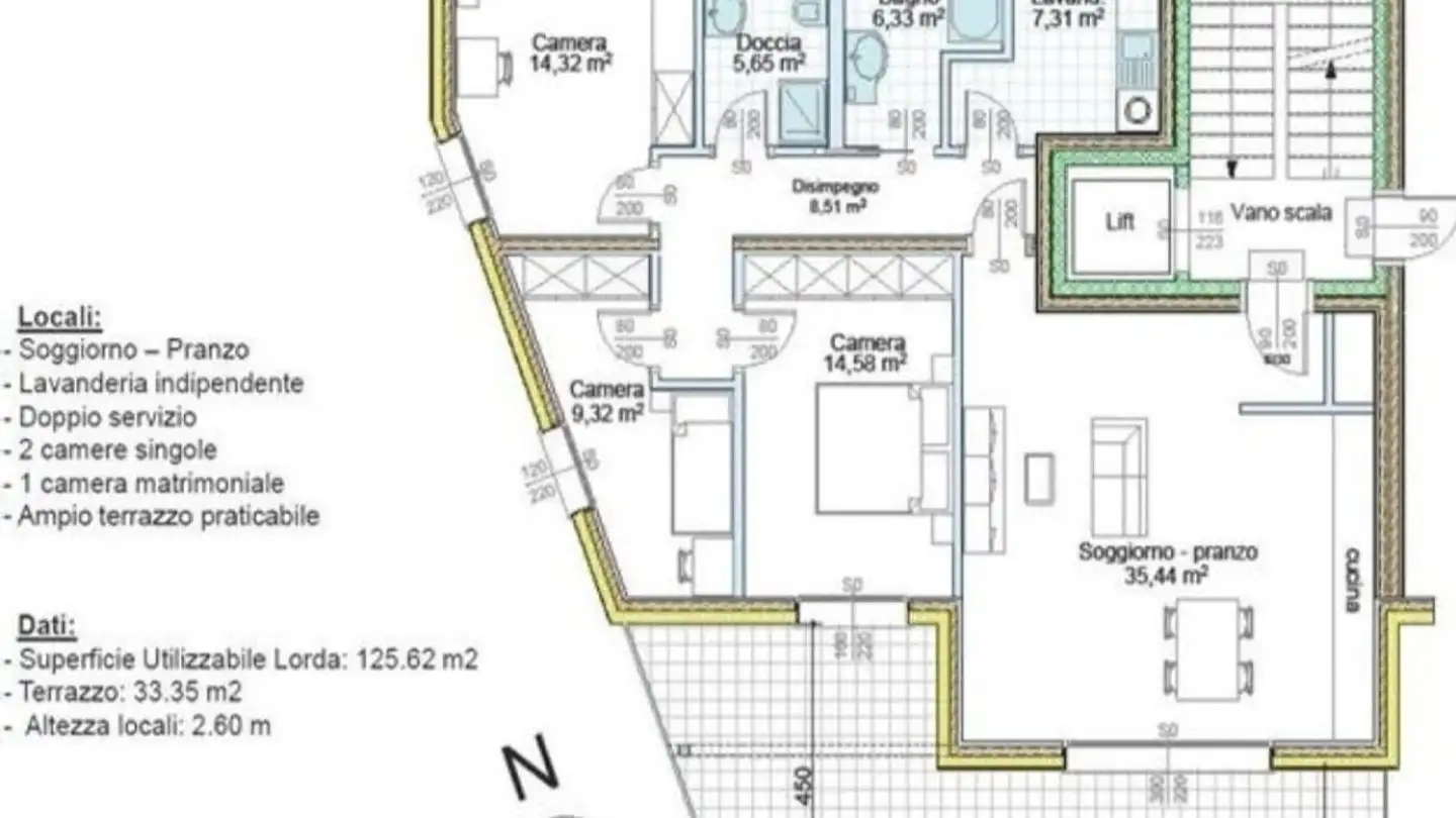 Appartamento in affitto - Via Franco Zorzi 42, 6500 Bellinzona - Foto 2