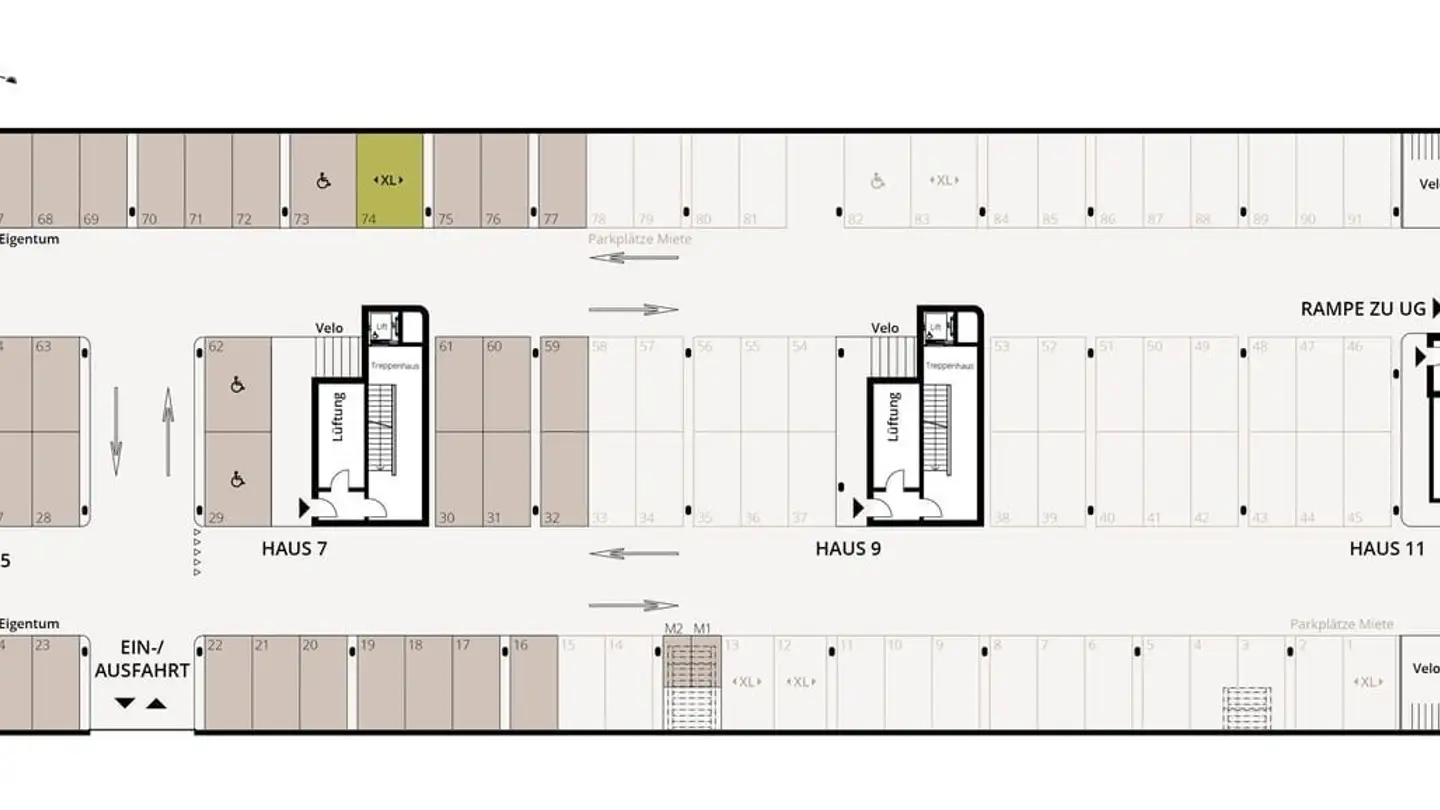 Parcheggio esterno in affitto - Webereistrasse 5, 8730 Uznach