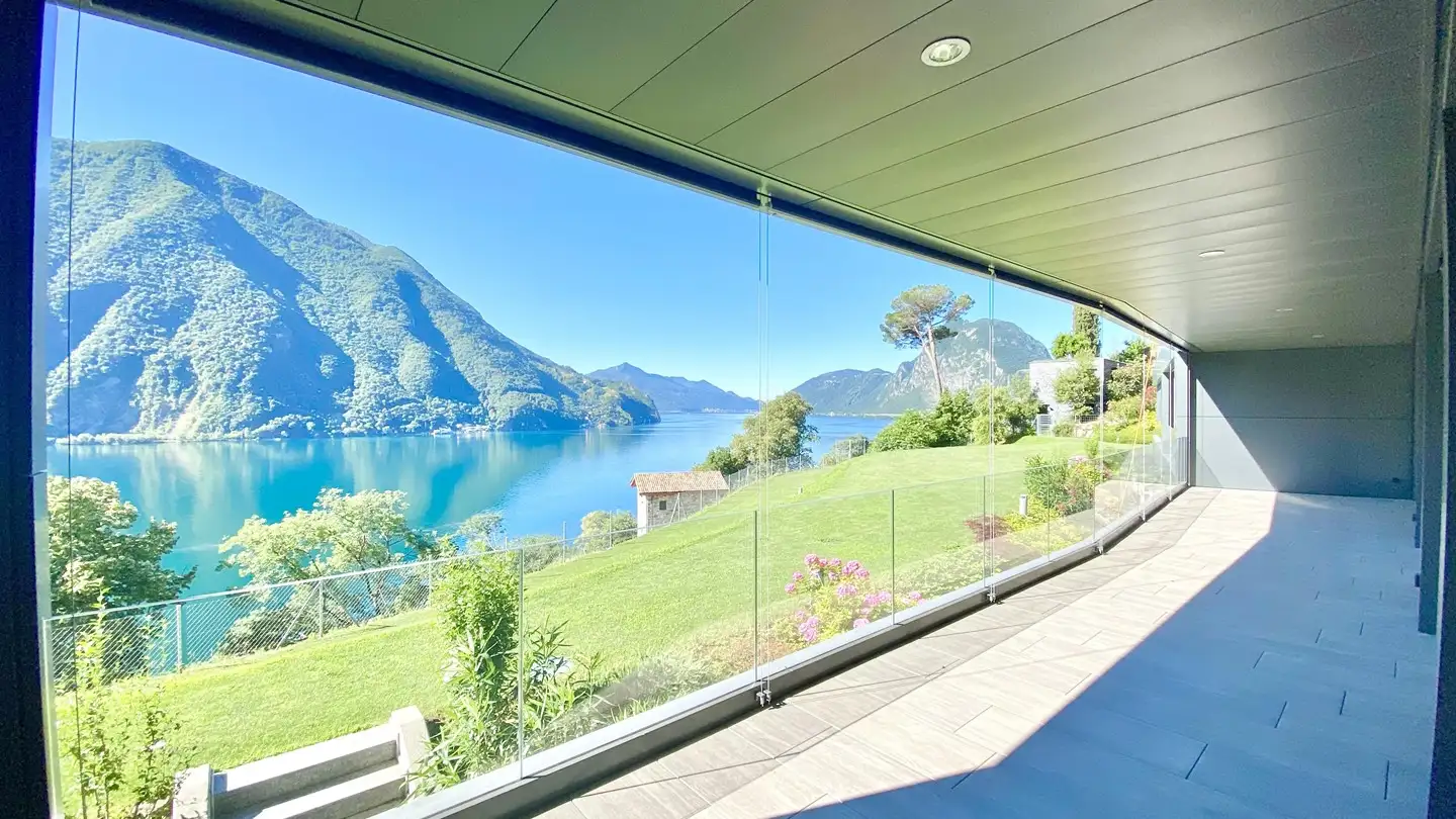 Appartement en terrasse à louer - 6977 Ruvigliana