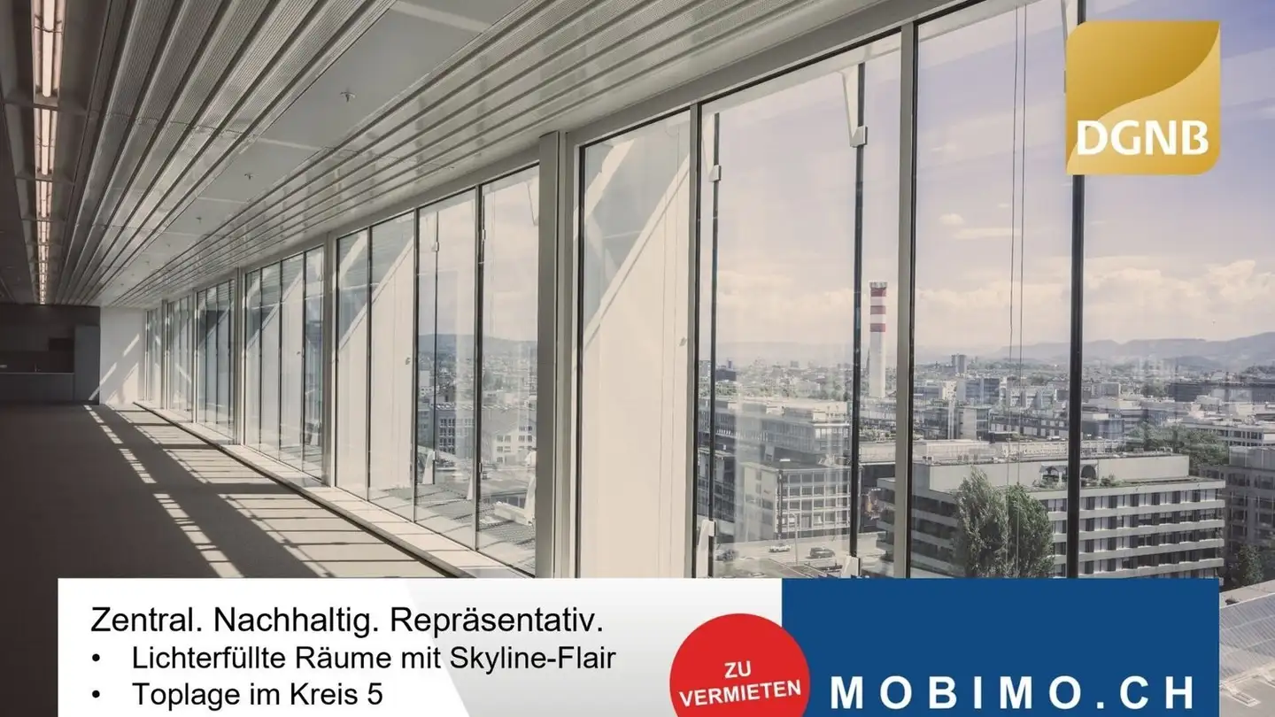 Bürofläche mieten - Hardturmstrasse 3, 8005 Zürich