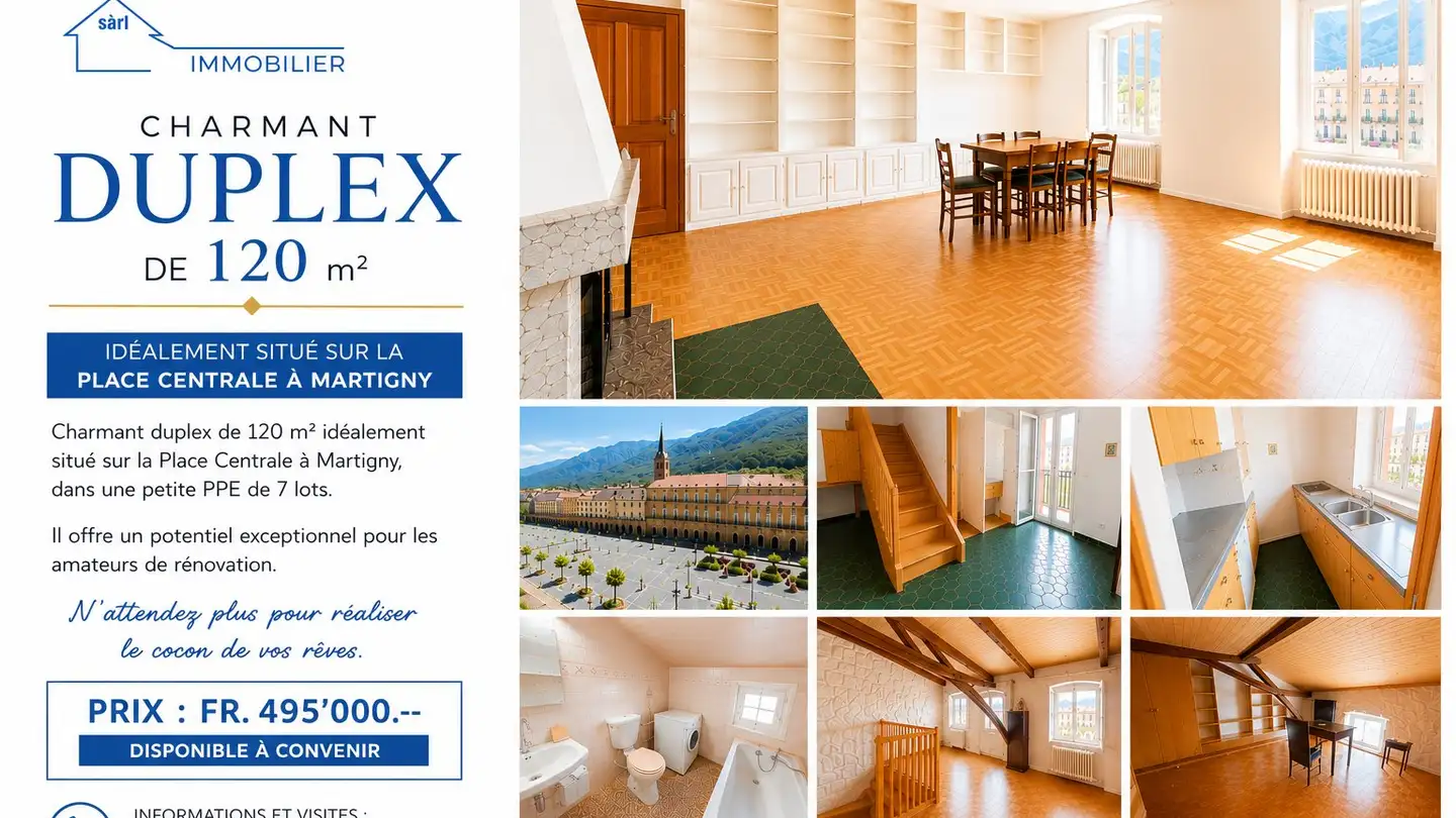 Duplex for sale - Place Centrale 10, 1920 Martigny