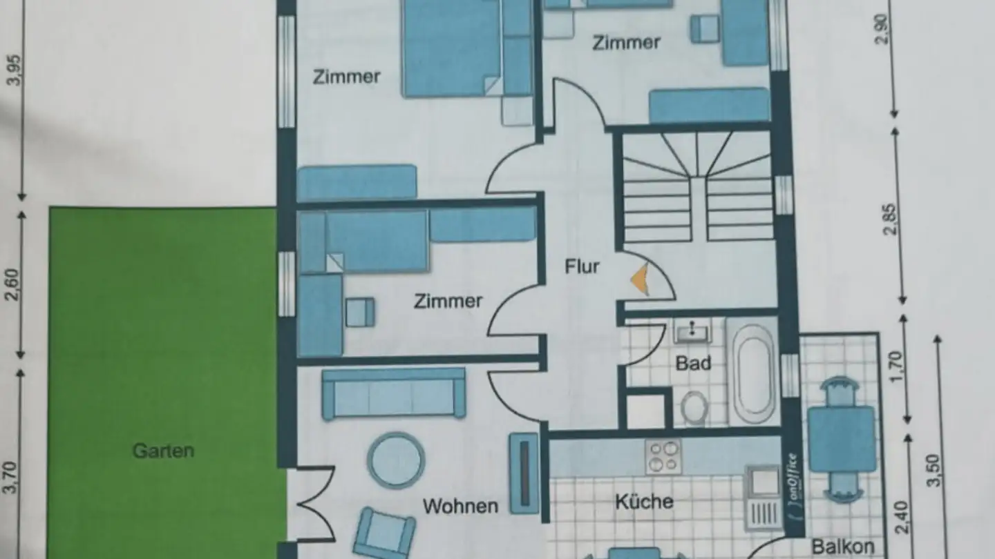 Maisonette-Wohnung mieten - Unterwiesenstrasse 5, 5332 Rekingen AG - Foto 3