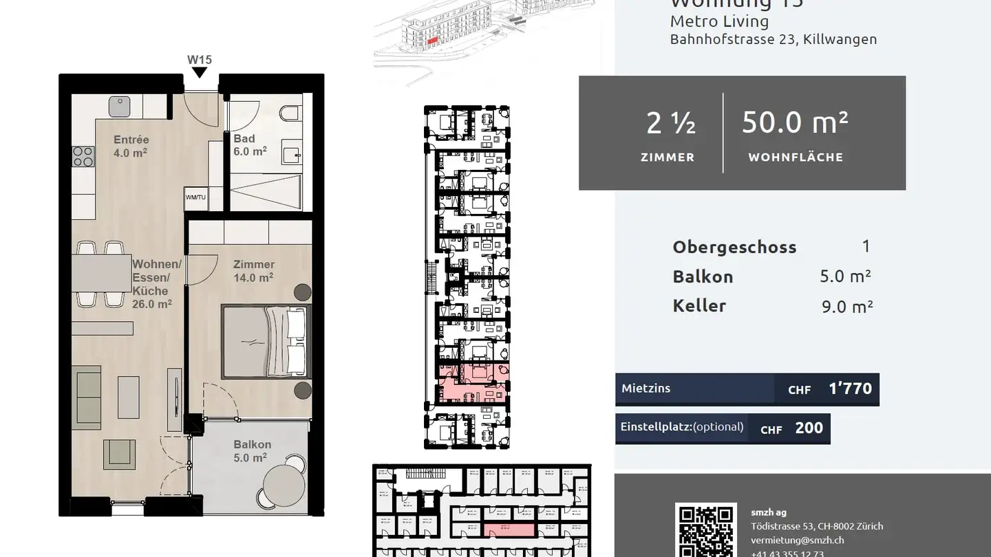 Appartamento in affitto - Bahnhofstrasse 23, 8956 Killwangen - Foto 2