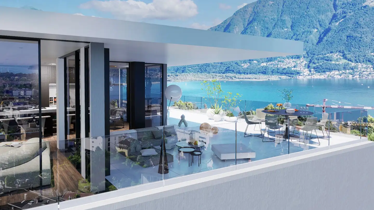 Attique à vendre - Via Delle Vigne, 6648 Minusio