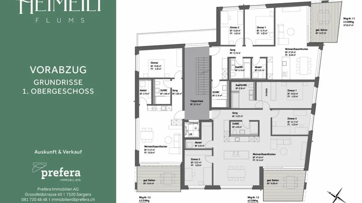 Wohnung kaufen - Heimetlistrasse 5, 8890 Flums - Foto 2