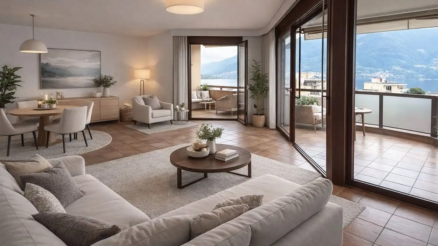 Attico in affitto - Via Giuseppe Motta 16, 6648 Minusio - Foto 2