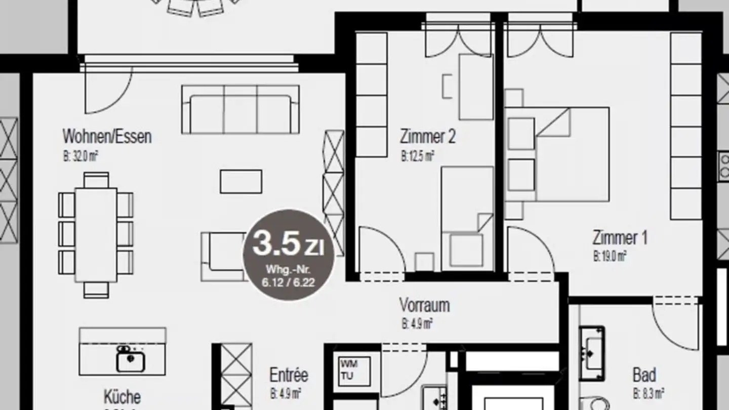 Apartment for rent - 9242 Oberuzwil - Photo 2