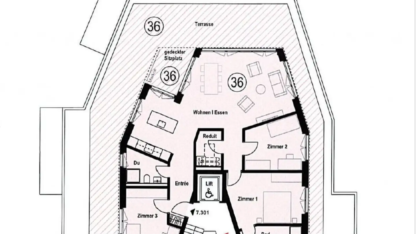 Penthouse kaufen - Lochstrasse, 5304 Endingen - Foto 4