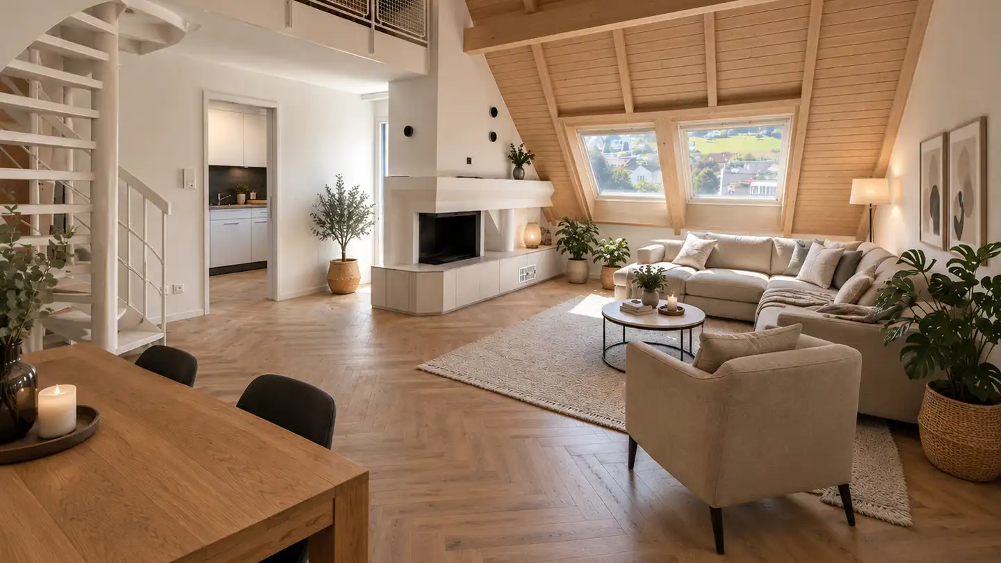 Dachgeschosswohnung mieten - Sagiweg 4, 5737 Menziken