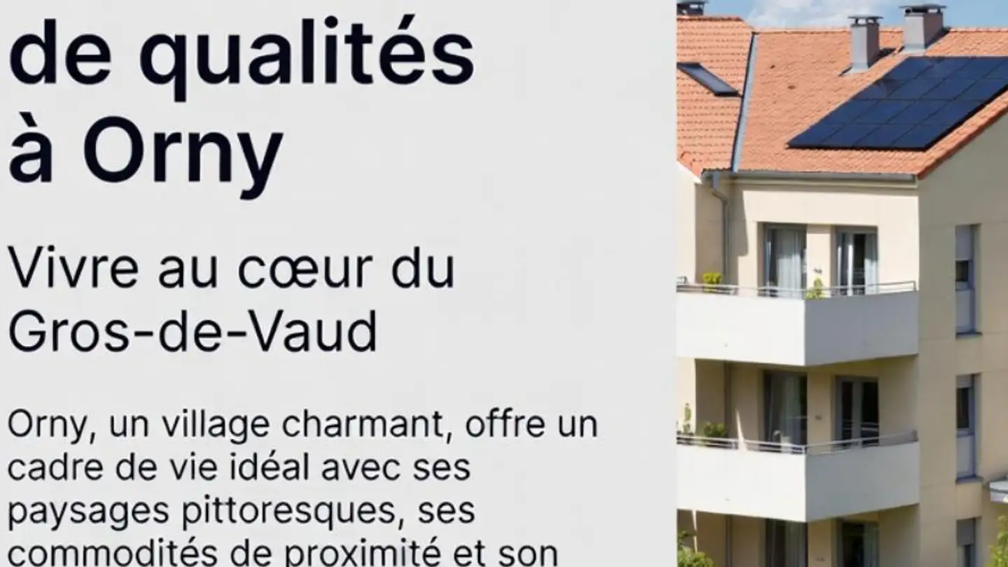 Appartement à vendre - 1317 Orny
