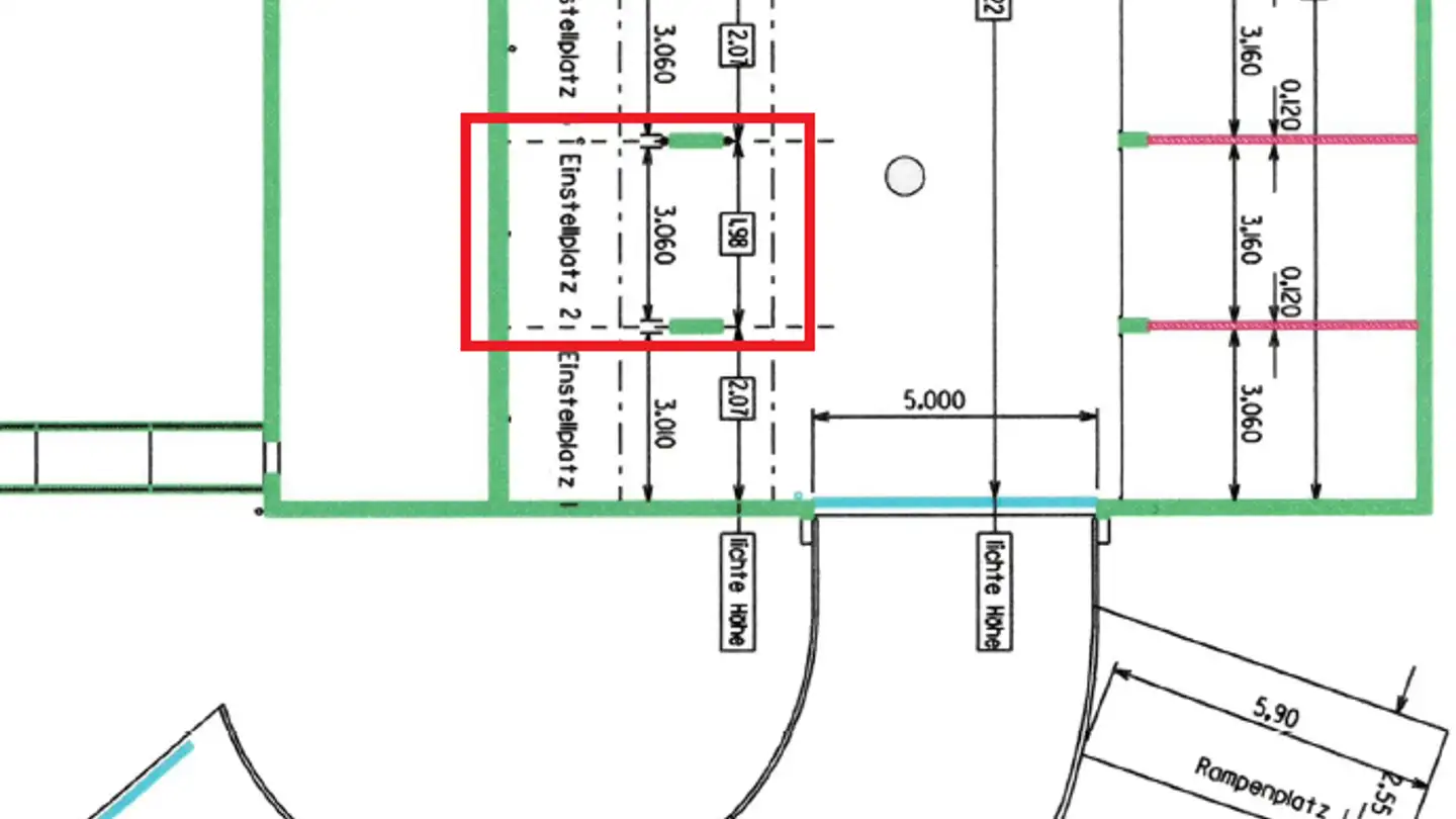 Place de parking souterraine à louer - Riedhofstrasse 53, 8408 Winterthur