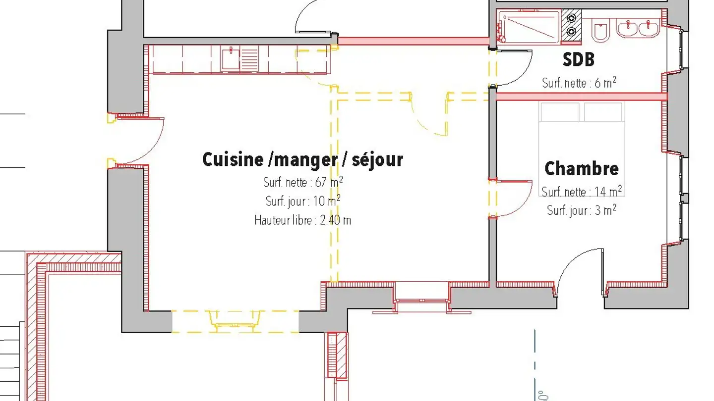 Apartment for rent - Avenue De Clos-Brochet 19, 2000 Neuchâtel