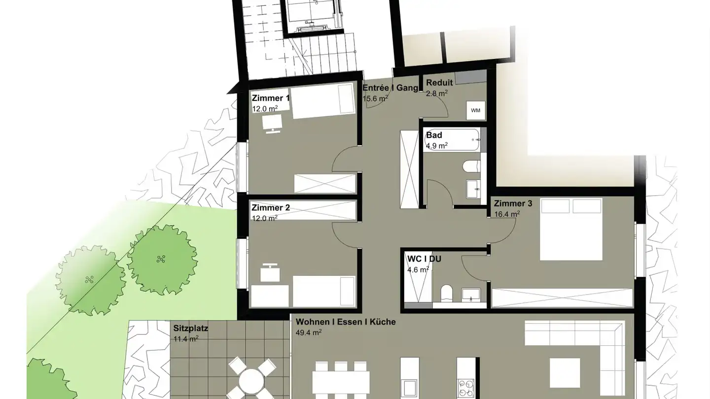 Stepped apartment for rent - Gasstrasse 28, 4410 Liestal