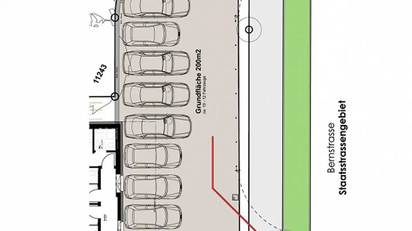 Place de parking extérieure à louer - Bernstrasse 170, 8953 Dietikon
