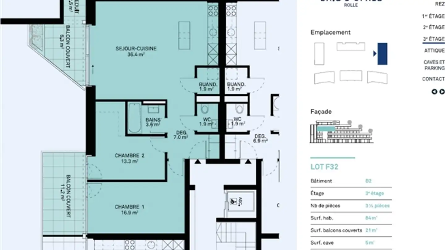 Appartement à vendre - 1180 Rolle - Photo 2