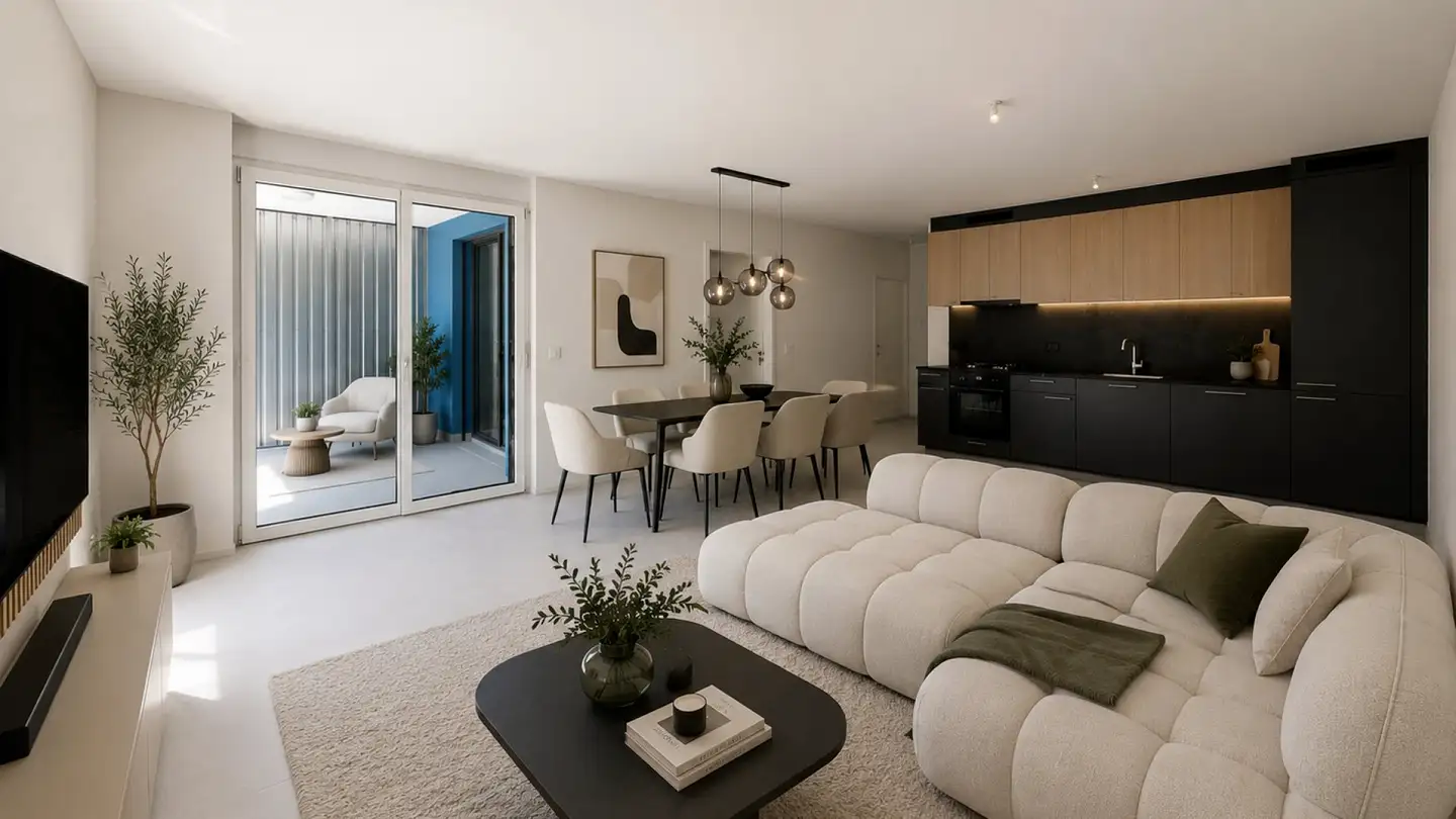 Appartamento a gradini in affitto - Rue Jacques-René Fiechter 31, 2613 Villeret - Foto 3