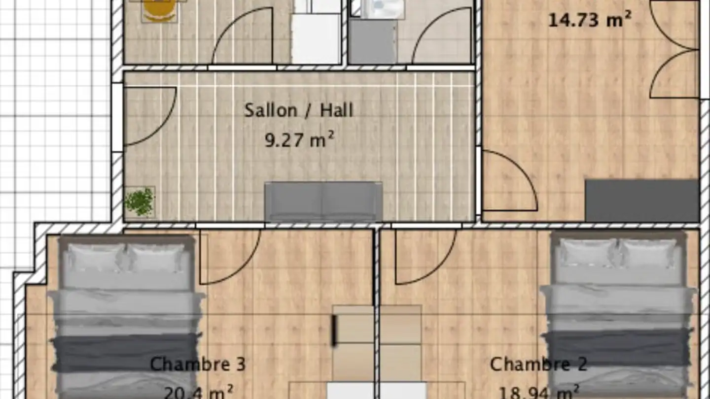 Appartement à louer - Rue De Palud 6, 1630 Bulle - Photo 4