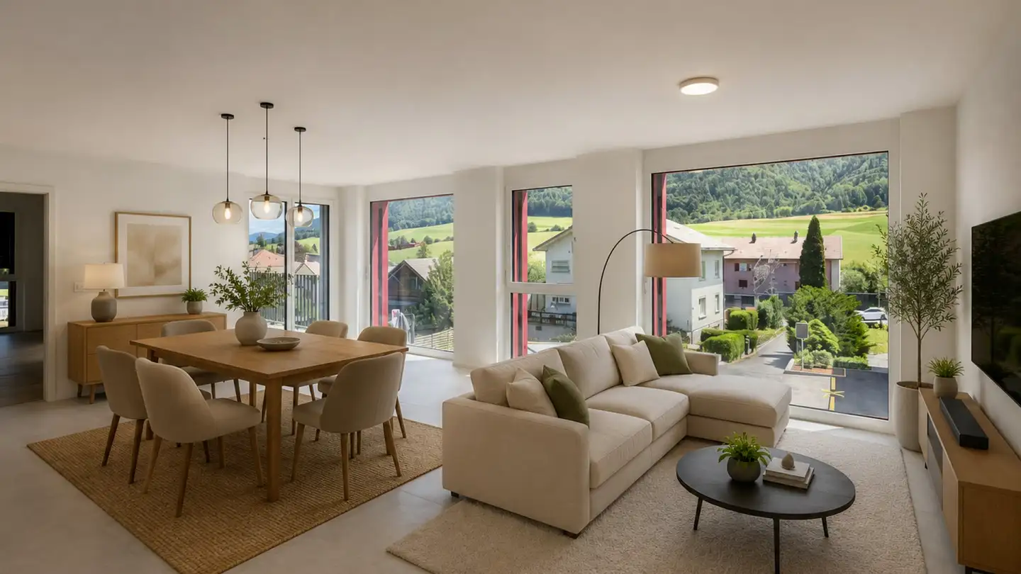 Appartamento a gradini in affitto - Rue Jacques-René Fiechter 29, 2613 Villeret - Foto 4