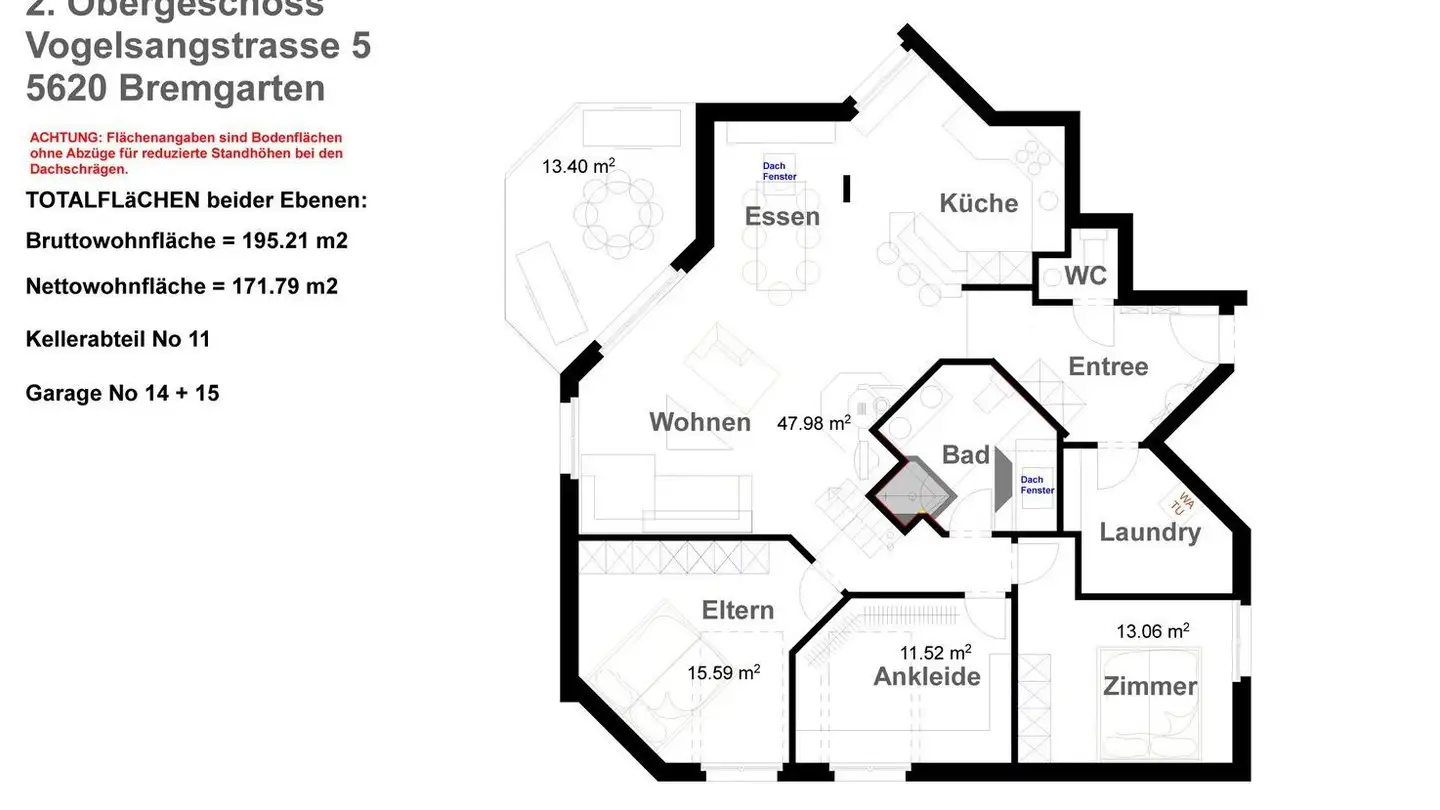 Attique à vendre - Vogelsangstrasse 5, 5620 Bremgarten AG - Photo 4