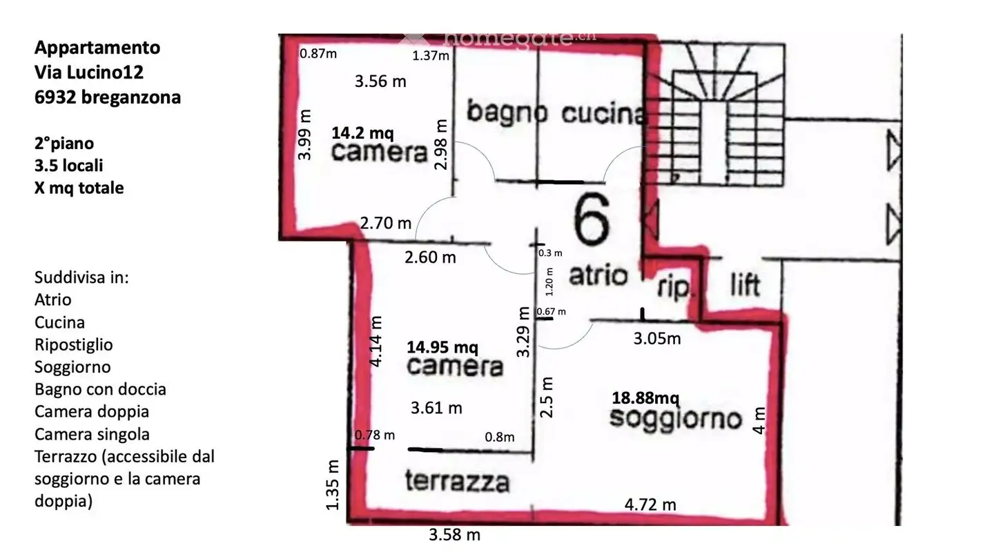 Appartamento in affitto - Via Lucino 12, 6932 Breganzona - Foto 4