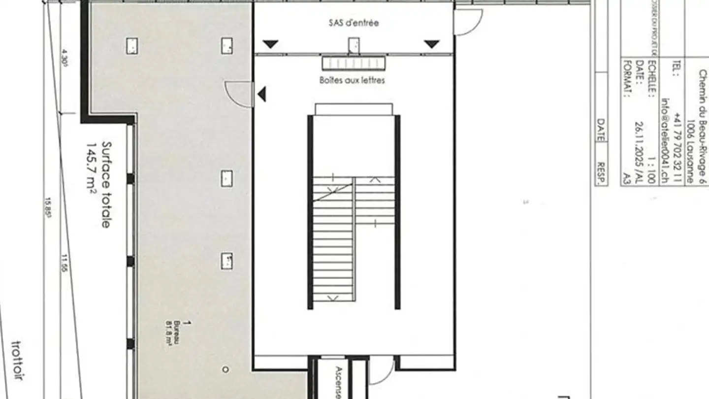 Bureau à louer - Chemin De Beau-Rivage 6, 1006 Lausanne - Photo 3