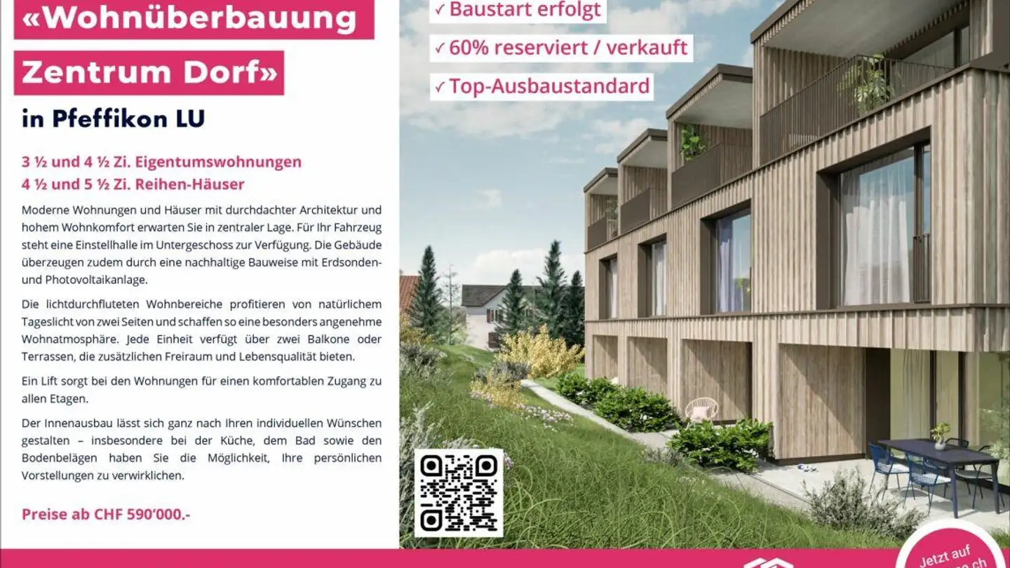 Stepped house for sale - 5735 Pfeffikon LU