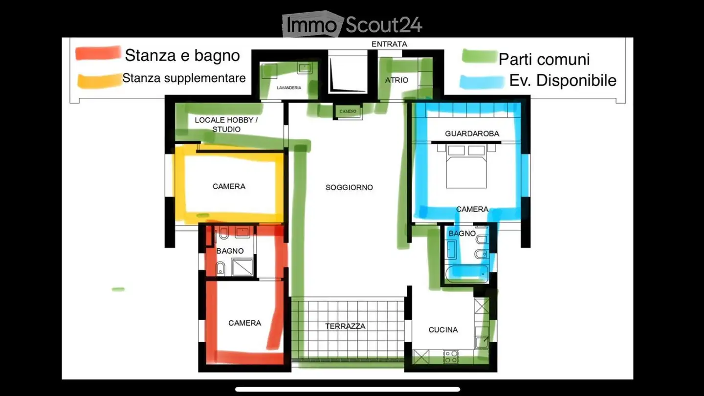 Single room for rent - 6900 Lugano