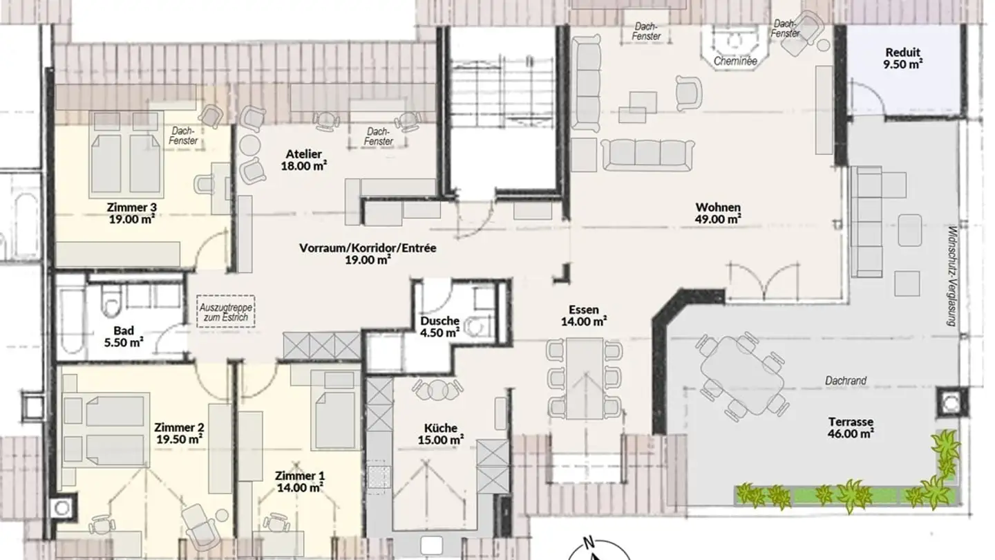 Attico in affitto - Gehrenhagweg 9, 5420 Ehrendingen - Photo 2