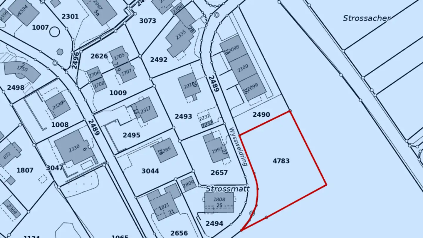 Terrain constructible à vendre - Wyssweidring, 5737 Menziken