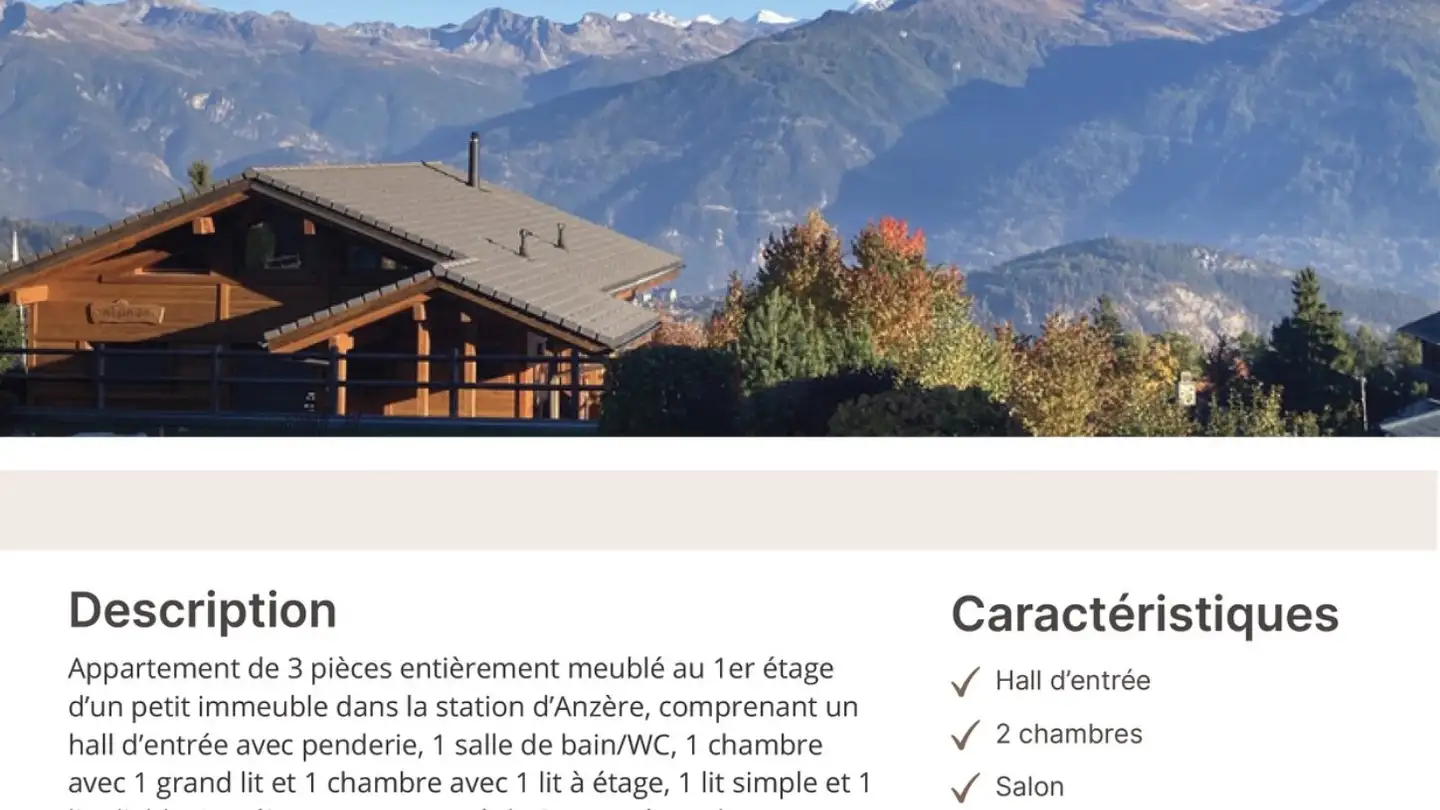 Appartamento in vendita - Route D'anzère, 1972 Anzère - Photo 2